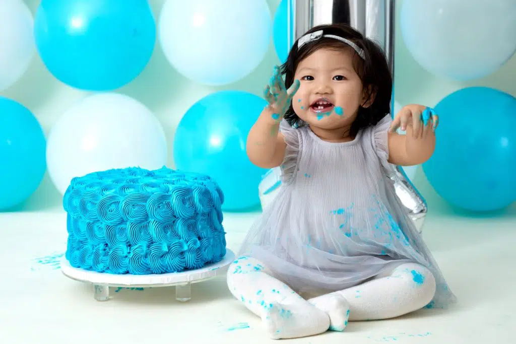 Girl with Birthday cake