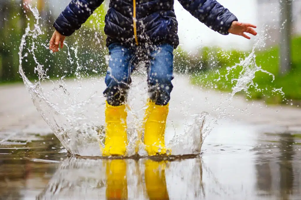 Outdoor Rainy Day Activity Ideas for Kids - Thimble and Twig