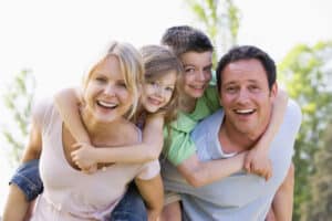Family going to events