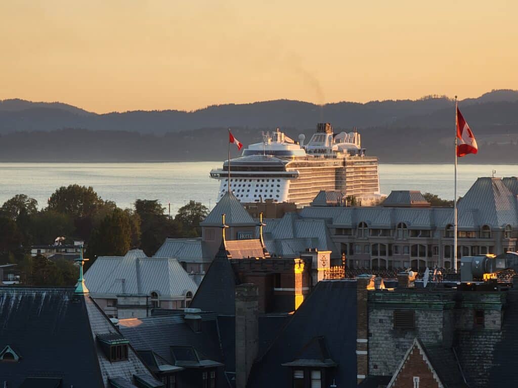 View of Victoria from our room