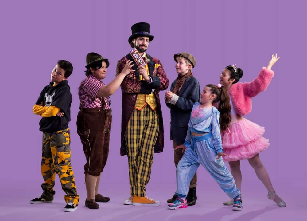 Actors from TUTS Charlie and The Chocolate Factory 2025