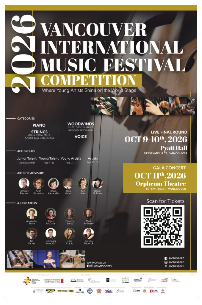 Vancouver International Music Festival poster